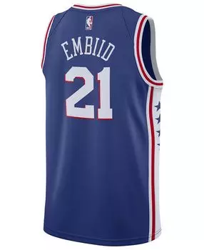 Мужская майка Джоэл Эмбиид Филадельфия 76ers Icon Swingman Nike