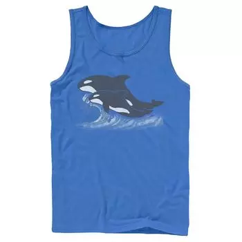 Мужская майка Earth Day Orca Ocean Jump Licensed Character