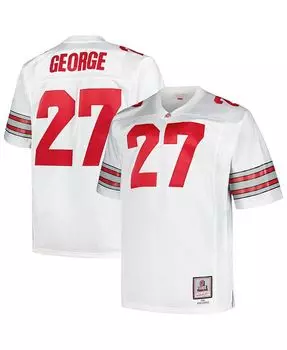 Мужская майка Eddie George White Ohio State Buckeyes Big and Tall Legacy Mitchell & Ness, белый
