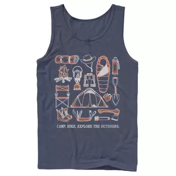 Мужская майка Fifth Sun Camping Exploration Gear Tank Licensed Character