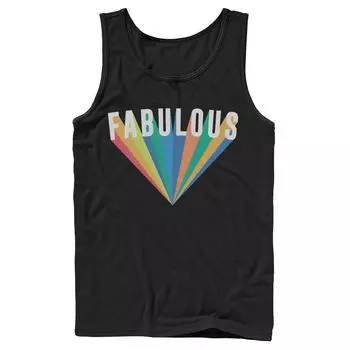 Мужская майка Fifth Sun "Fabulous" Rainbow Burst Licensed Character