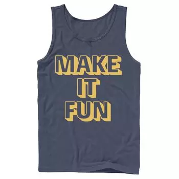 Мужская майка Fifth Sun с надписью "Make It Fun" Licensed Character