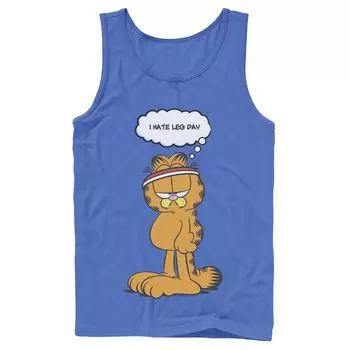 Мужская майка Garfield Leg Day Comic Licensed Character