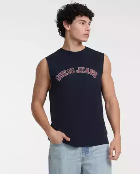 Мужская майка Guess Jeans, тёмно-синий