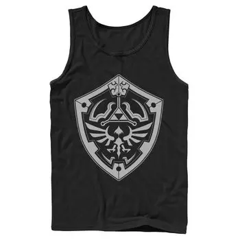 Мужская майка Hylian Shield Silver в тон Nintendo Zelda Licensed Character