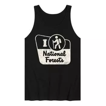 Мужская майка I Hike National Forests Licensed Character