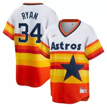 Мужская майка игрока Nike Nolan Ryan White Houston Astros Home Cooperstown Collection, цвет Ast White