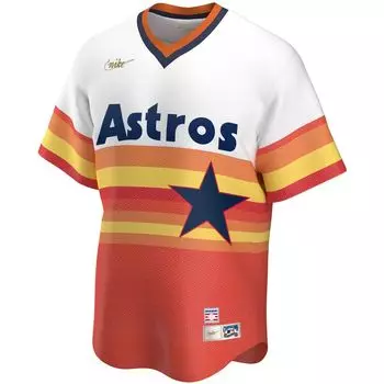 Мужская майка игрока Nike Nolan Ryan White Houston Astros Home Cooperstown Collection