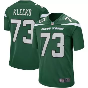 Мужская майка игрока пенсионера Джо Клеко Gotham Green New York Jets Game Nike