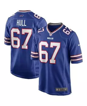 Мужская майка игрока пенсионера Kent Hull Royal Buffalo Bills Game Nike, синий