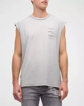 Мужская майка из фактурного джерси с рисунком PURPLE, цвет Textured Sleeveless