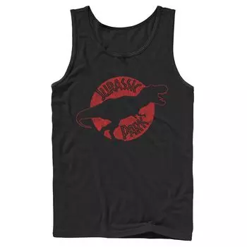 Мужская майка Jurassic Park T-Rex Red Outline с потертостями Licensed Character