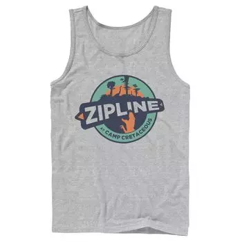 Мужская майка Jurassic World: Camp Cretaceous Zipline Logo Licensed Character
