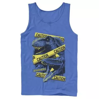 Мужская майка Jurassic World Dinosaur Caution Splatter Licensed Character