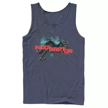 Мужская майка Jurassic World Indo Raptor Splatter Portrait Licensed Character