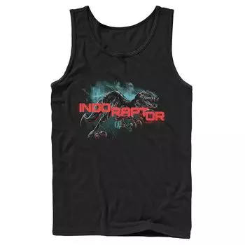 Мужская майка Jurassic World Indo Raptor Splatter Portrait Licensed Character