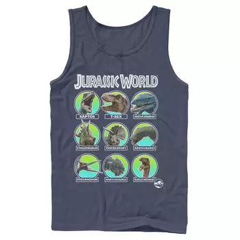 Мужская майка Jurassic World с двумя головами динозавров Licensed Character