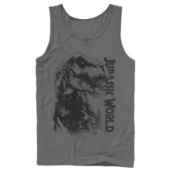 Мужская майка Jurassic World T-Rex с крупным планом и графическим рисунком Licensed Character