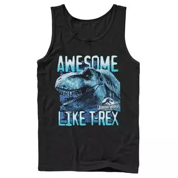 Мужская майка Jurassic World Two Awesme Lke T-Rex Licensed Character
