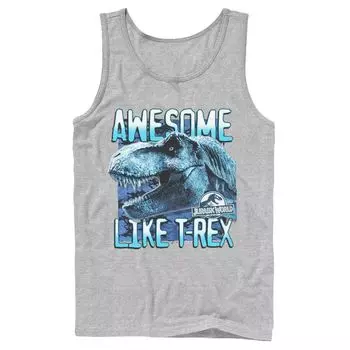 Мужская майка Jurassic World Two Awesme Lke T-Rex Licensed Character