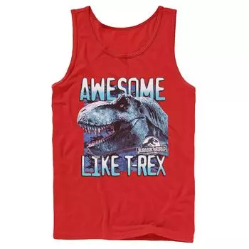 Мужская майка Jurassic World Two Awesme Lke T-Rex Licensed Character