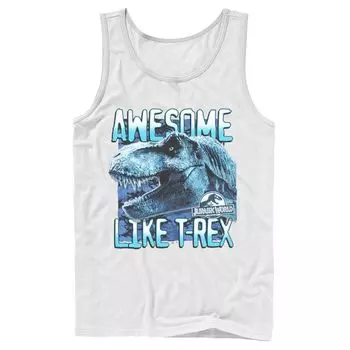 Мужская майка Jurassic World Two Awesme Lke T-Rex Licensed Character