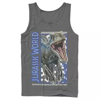 Мужская майка Jurassic World Two Blue Dino Breach Licensed Character