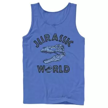 Мужская майка Jurassic World Two с черепом и узором T-Rex Licensed Character