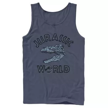 Мужская майка Jurassic World Two с черепом и узором T-Rex Licensed Character