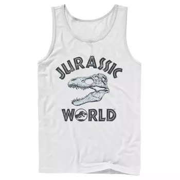 Мужская майка Jurassic World Two с черепом и узором T-Rex Licensed Character