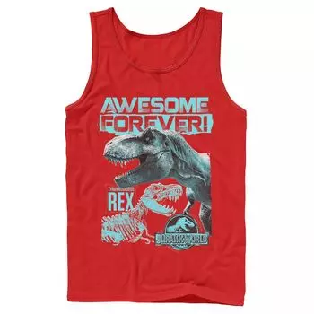 Мужская майка Jurassic World Two T-Rex Awesome Forever Licensed Character