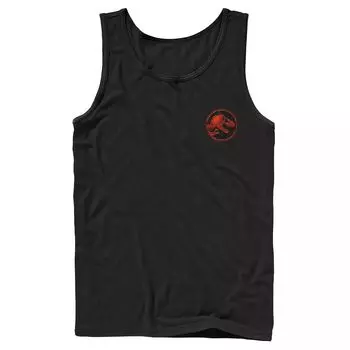 Мужская майка Jurassic World Two T-Rex Magma Pocket Icon Licensed Character