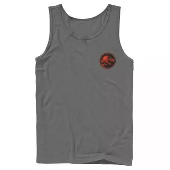 Мужская майка Jurassic World Two T-Rex Magma Pocket Icon Licensed Character
