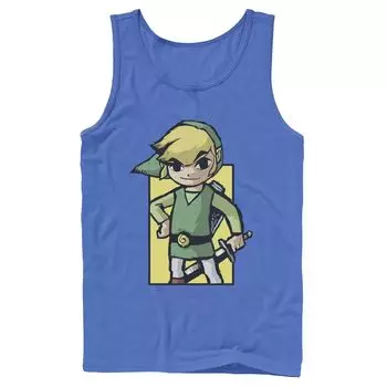 Мужская майка Legend of Zelda Link Waker Face Hand On Hip Tank Licensed Character