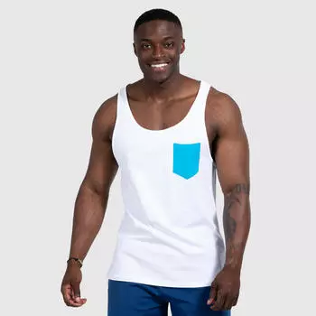 Мужская майка Marcelo белая для спорта и отдыха SMILODOX, цвет weiss