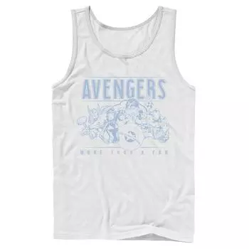 Мужская майка Marvel Avengers More Than A Fan Vintage Outline Tank Licensed Character
