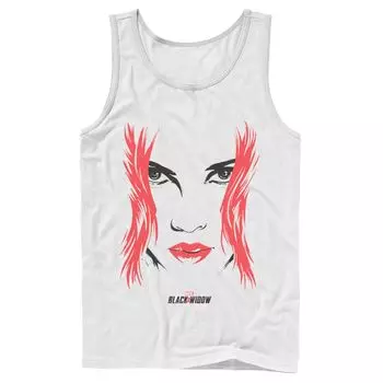Мужская майка Marvel Black Widow Big Face Licensed Character