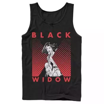 Мужская майка Marvel Black Widow Halftone Licensed Character