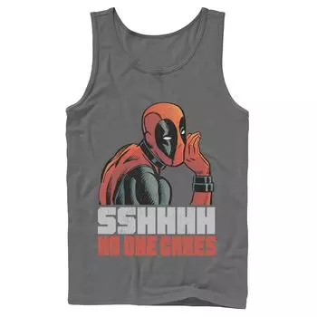 Мужская майка Marvel Deadpool SHHH No One Cares Whisper Tank Licensed Character