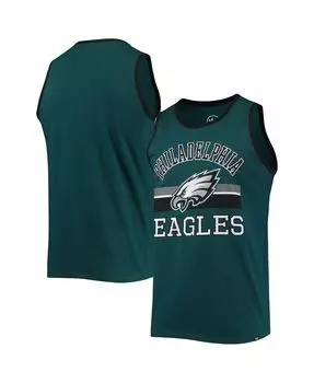 Мужская майка midnight green philadelphia eagles edge super rival '47 Brand, зеленый