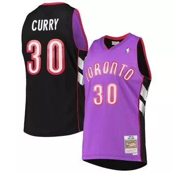 Мужская майка Mitchell & Ness Dell Curry Purple Toronto Raptors 1999/00 Hardwood Classics Swingman