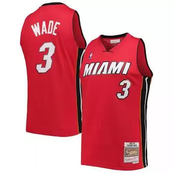 Мужская майка Mitchell & Ness Dwyane Wade Red Miami Heat Big & Tall Hardwood Classics 2005-06 Swingman