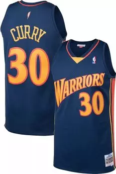 Мужская майка Mitchell & Ness Golden State Warriors Stephen Curry #30 Swingman