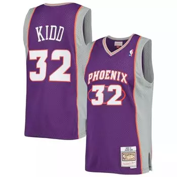 Мужская майка Mitchell & Ness Jason Kidd Purple Phoenix Suns Big & Tall Hardwood Classics 2000-01 Swingman Джерси