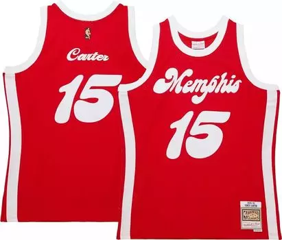 Мужская майка Mitchell & Ness Memphis Grizzlies 2015 Винс Картер # 15 Swingman