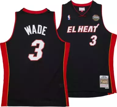 Мужская майка Mitchell & Ness Miami Heat 2008 Дуэйн Уэйд # 3 Swingman
