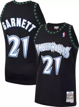 Мужская майка Mitchell & Ness Minnesota Timberwolves Кевина Гарнетта № 21 Swingman