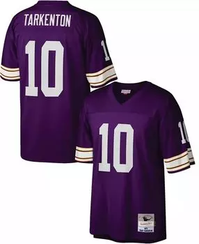 Мужская майка Mitchell & Ness Minnesota Vikings Fran Tarkenton # 10 1975, фиолетовая футболка с возвратом