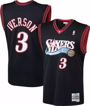 Мужская майка Mitchell & Ness Philadelphia 76ers Allen Iverson #3 Swingman
