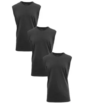 Мужская майка Muscle Tank Top, 3 шт Galaxy By Harvic, черный